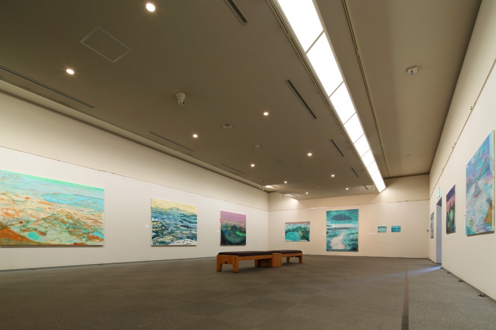 Installation view from "First Island – Last Mountain" at  Ohara Museum of Art, Japan, 2016